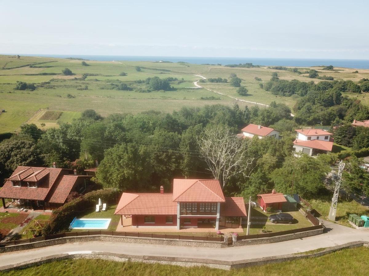 La Casa Roja Asturias Villa Hontoria Kültér fotó